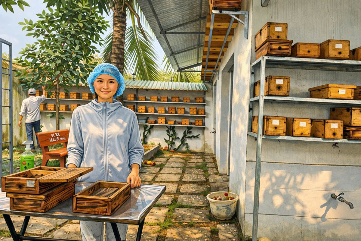 Nuôi ong dú Tây Ninh - trại ong dú - vườn ong dú